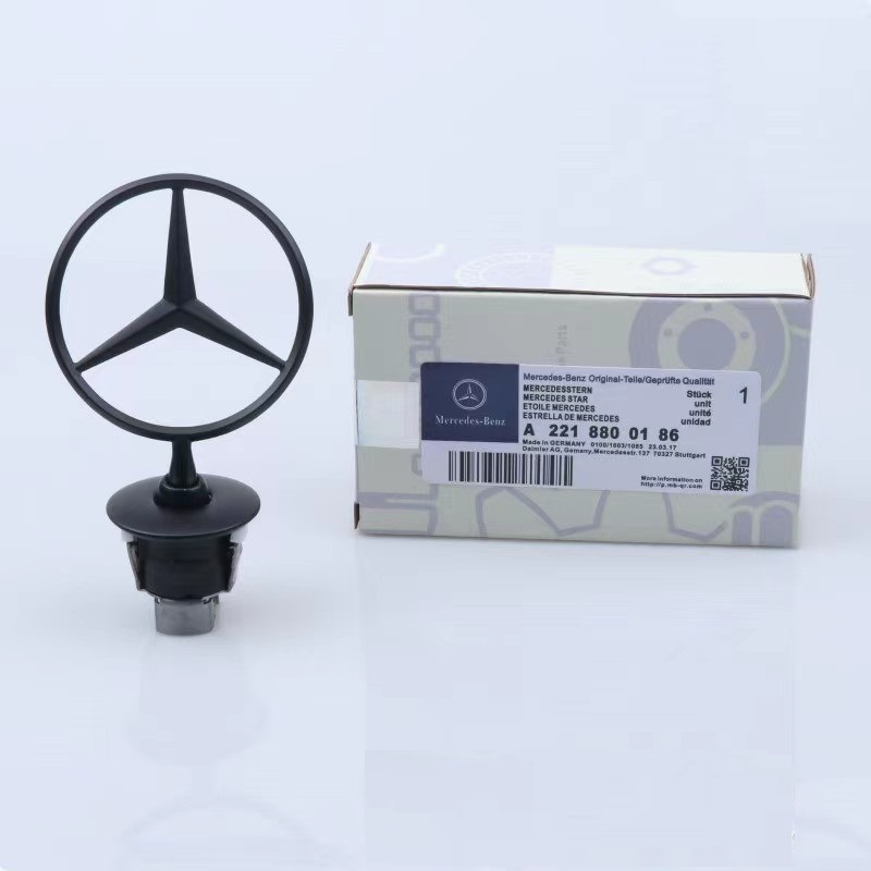Mercedes-benz Oem A2108800186 Schwarzer Motorhaubenstern [nx]