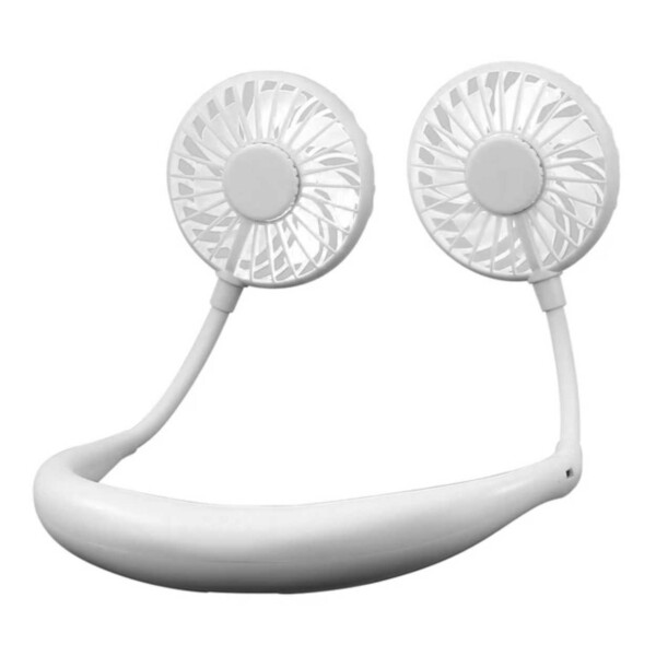 Nackenventilator - Wiederaufladbarer Und Tragbarer Nackenventilator Mit Nackenkabel Weiß [nx]