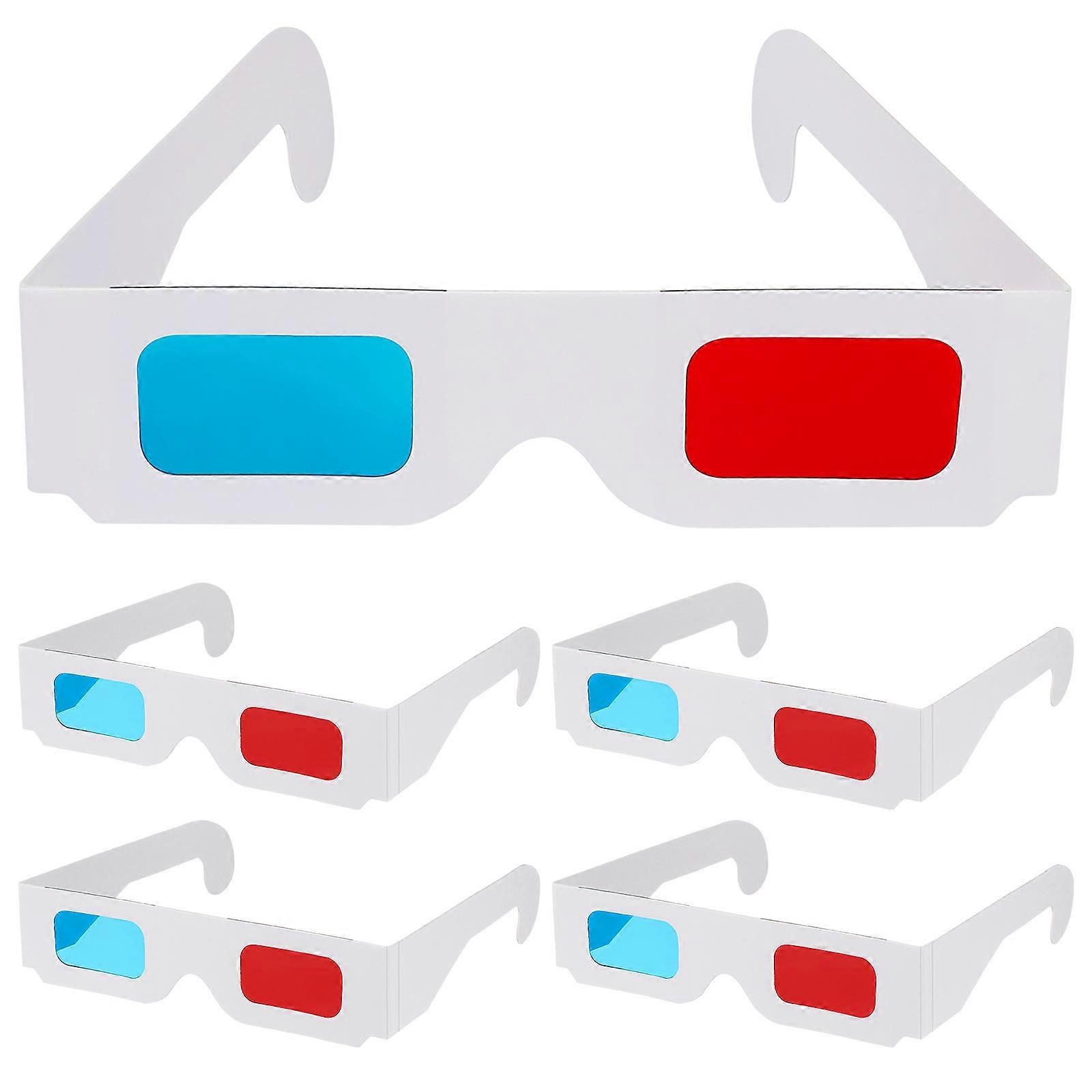 100 Universelle 3d-brillen Aus Pappe Für Anaglyphenfilme.