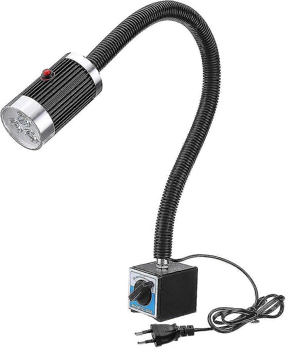 Maschinenleuchte Mit Magnetfuß, 9-w-led-lampe Für Drehmaschinen, Flexibel Und Wasserdicht. Kompatibel Mit Werkstätten, Drehmaschinen Und Cnc-maschinen.