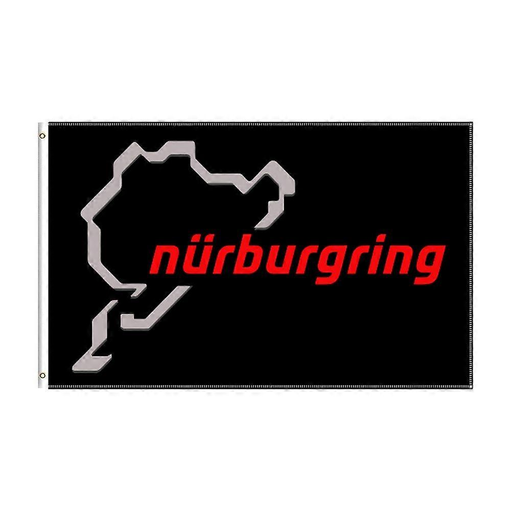 Nürburgring-rennstreckenflagge (deutschland), 90 X 150 Cm, Bedrucktes Polyester, Geeignet Zur Dekoration.