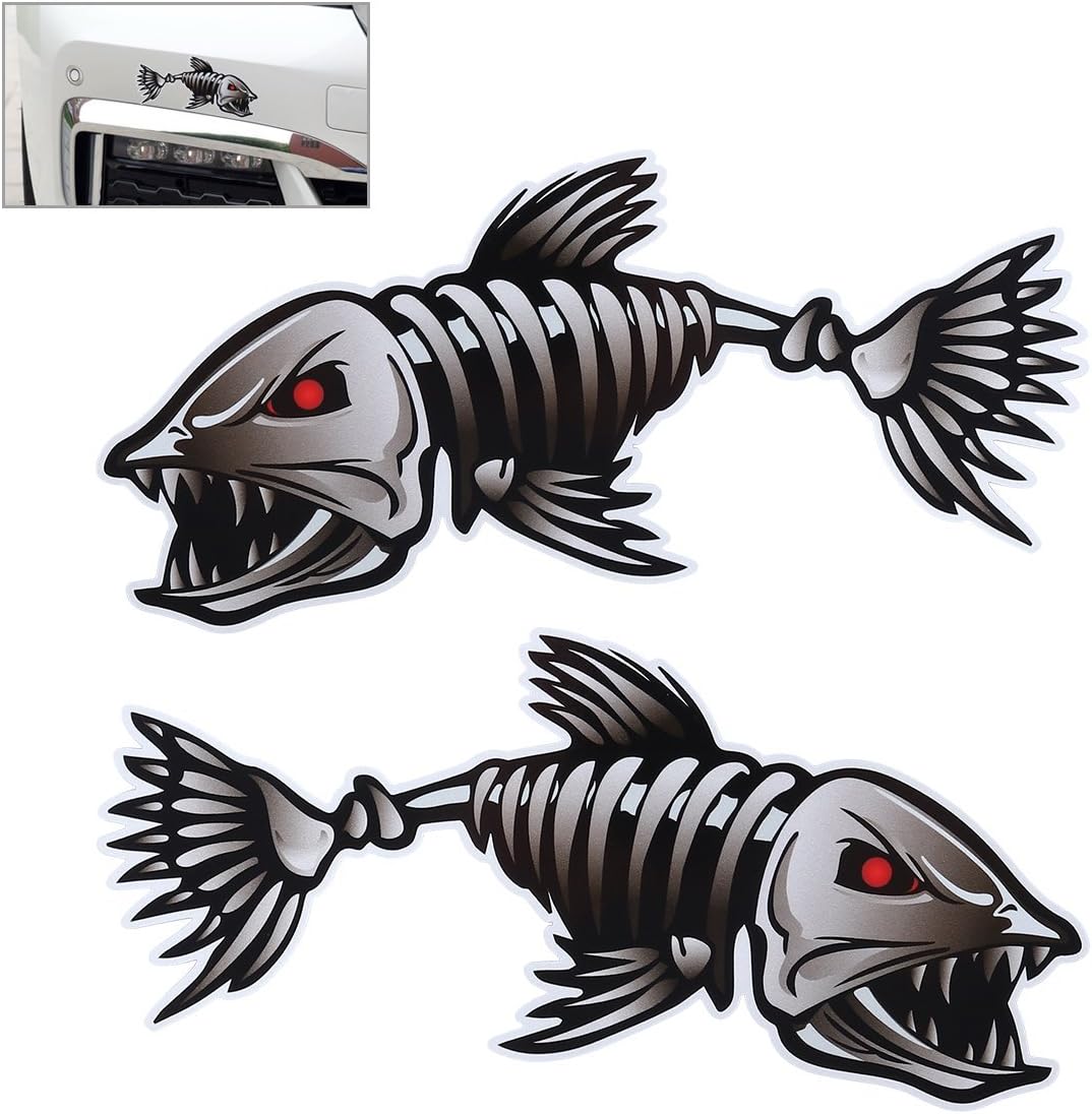 Autoaufkleber, Fischgräten-skelett-aufkleber, Angelkajak-aufkleber [nx]