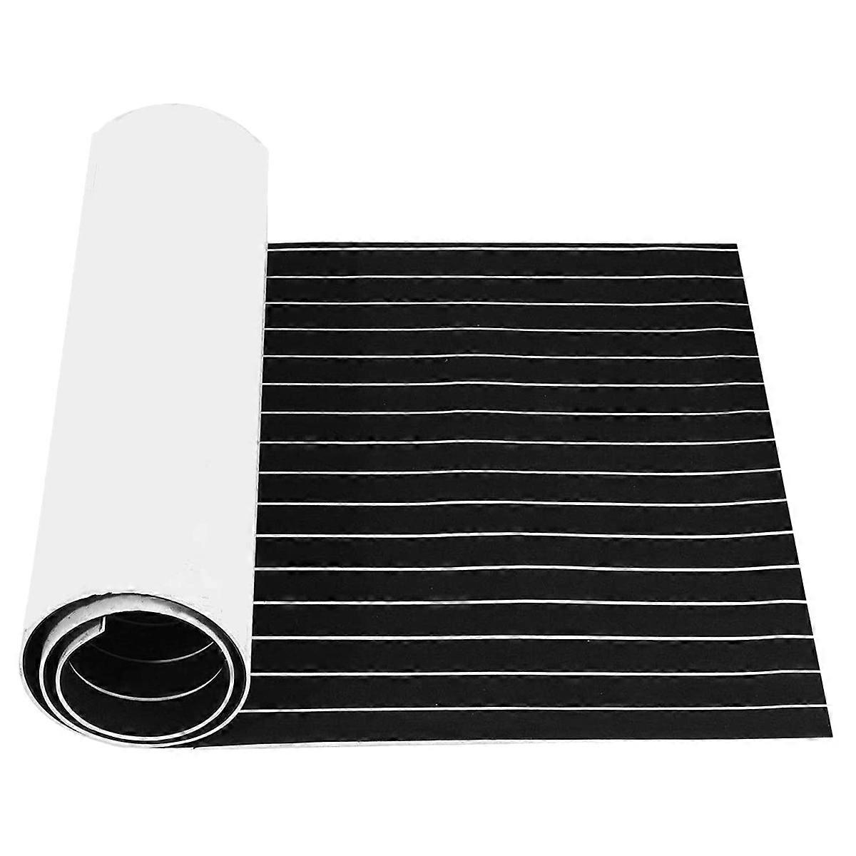 Selbstklebende Bodenmatte Aus Synthetischem Eva-schaum In Teakholzoptik Für Yacht- Oder Bootsdecks, 2400 X 450 X 6 Mm [nx]