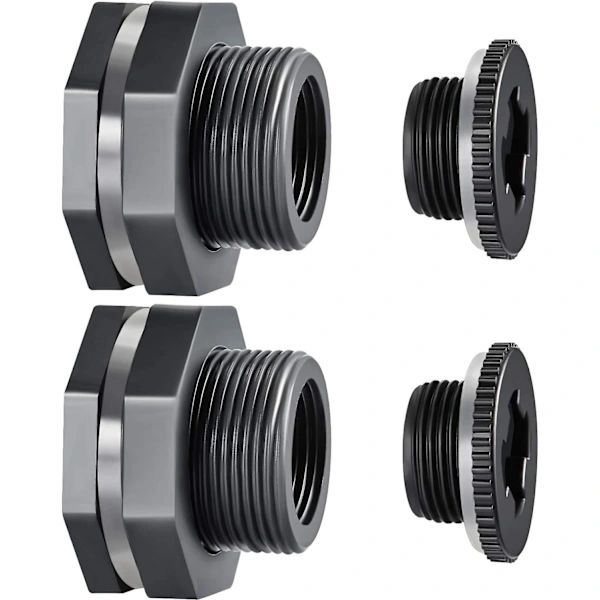 Durchgehendes Pvc-rohr, Kompatibel Mit Stopfen, Regenwassernutzungsanlagen, Aquarien, Wassertanks, Badewannen Und Schwimmbecken. Dunkelgrau.