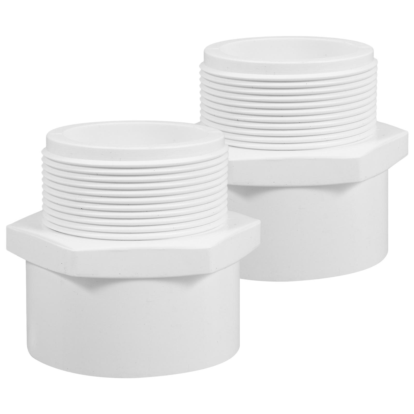 Weißes Pvc-rohrverbindungsstück, Npt-außengewinde, Pvc-anschlussadapter, Kompatibel Mit 60,3-mm-rohrleitungen