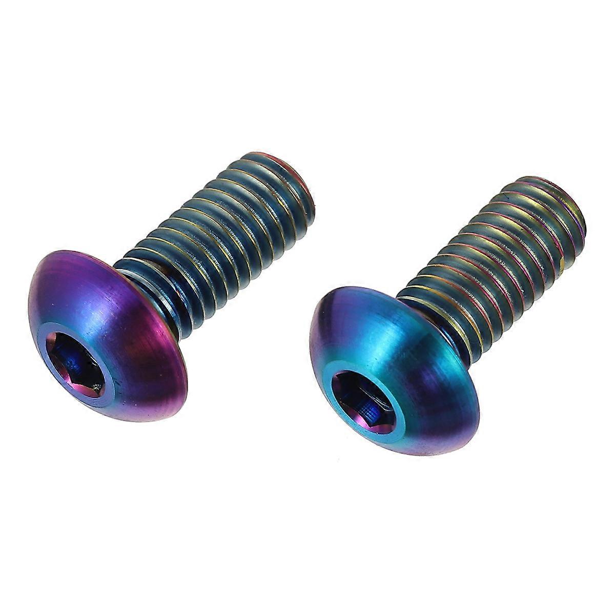 Titanschrauben, Kompatibel Mit Fahrrädern, M5 X 12 Mm Mit Unterlegscheiben, Sechskantschrauben, Kompatibel Mit Flaschenhaltern