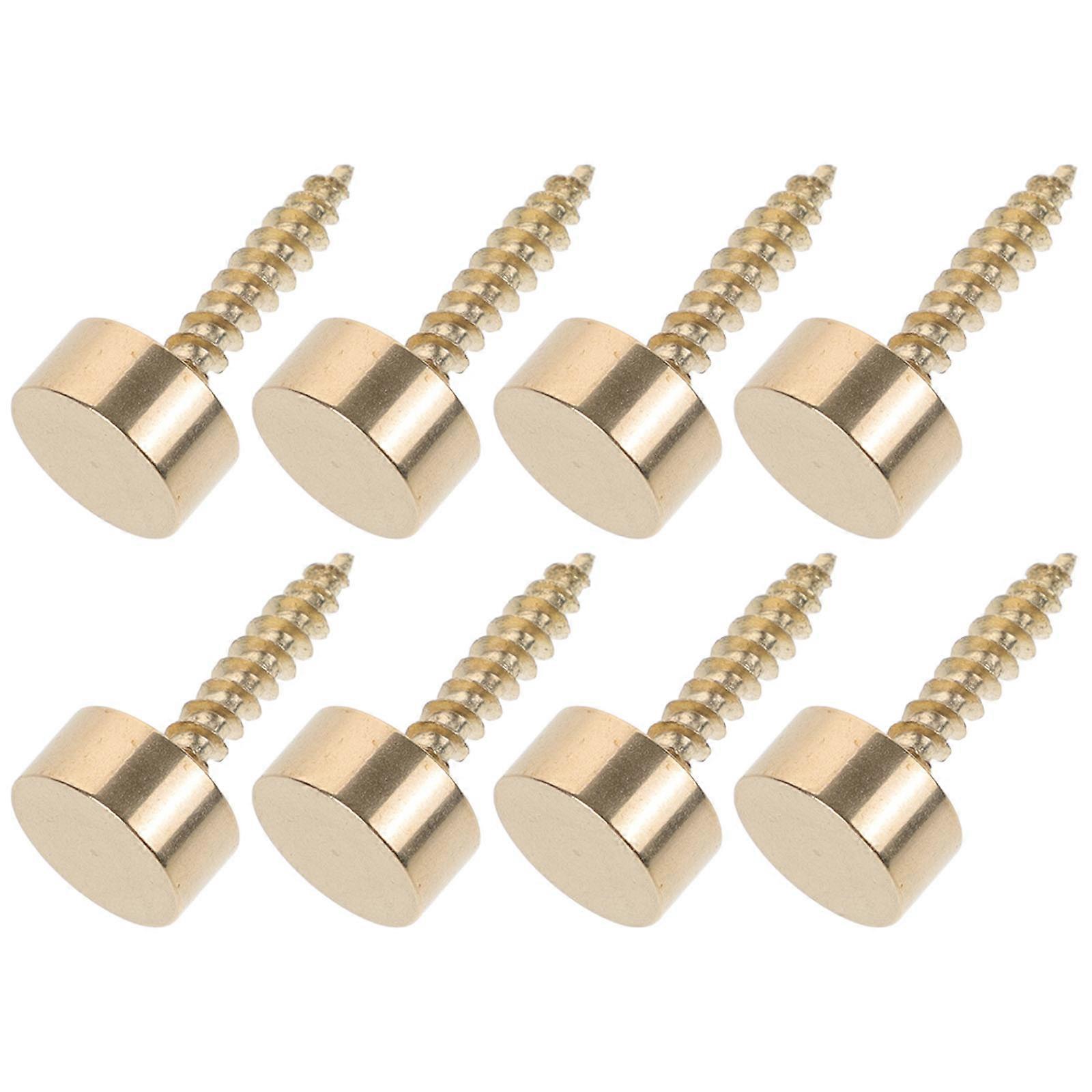 Set Mit 8 Dekorativen Kupferschraubenkappen Für Nagelschrauben Und Polsterschrauben.