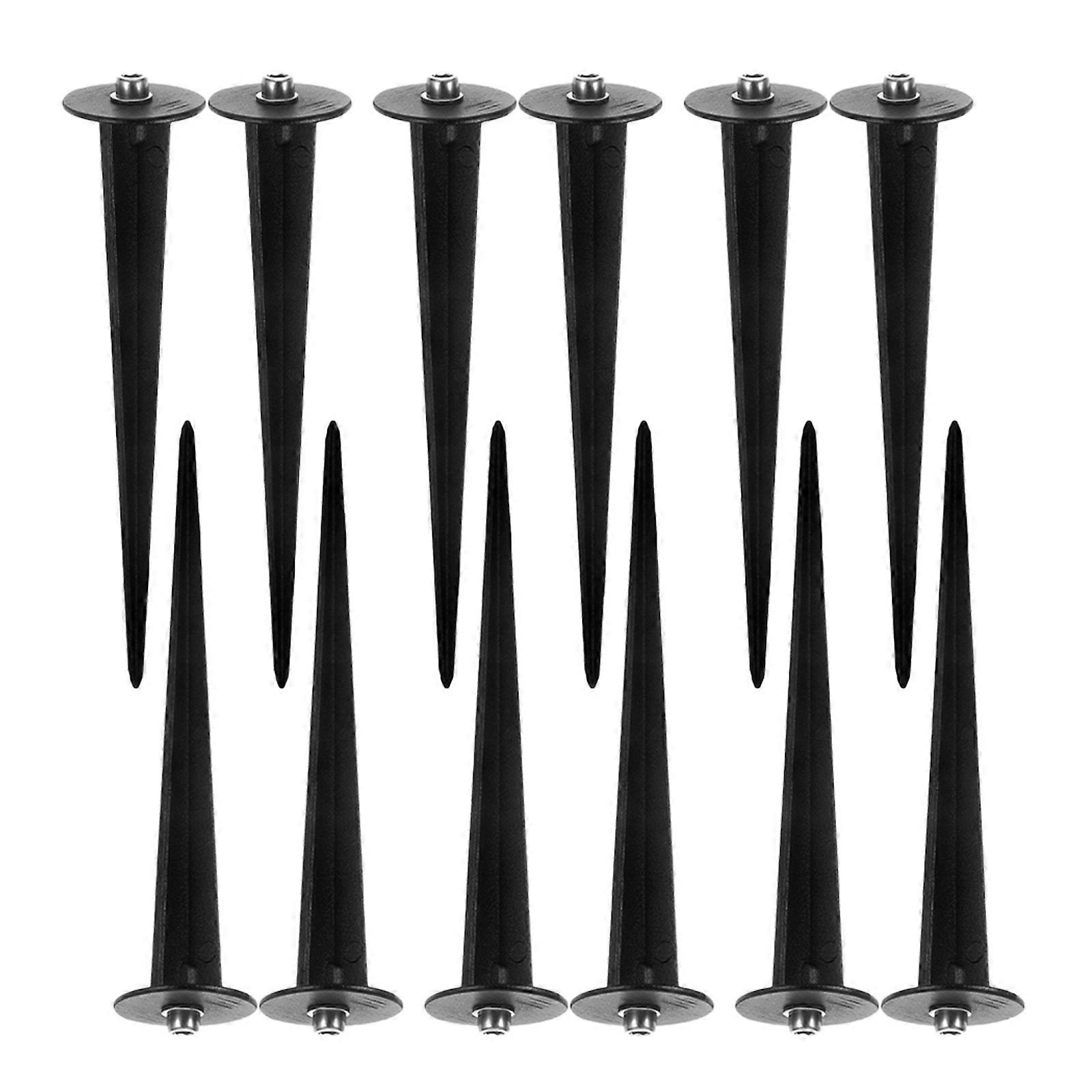 Set Mit 12 Gartensteckern, Kompatibel Mit Weihnachtslichtern Und Außenbeleuchtung.