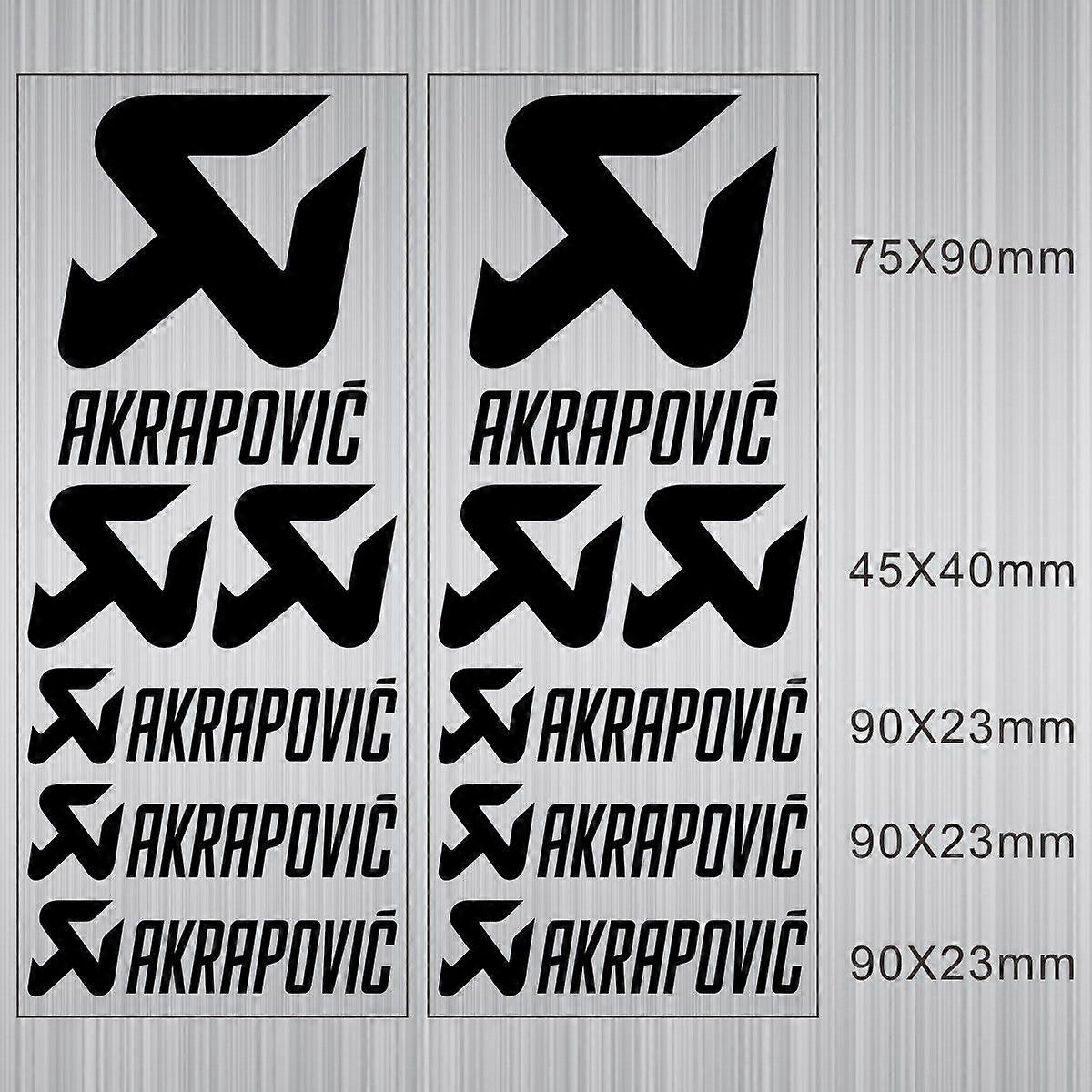Reflektierender Vinylaufkleber Für Akrapovic-auspuff, Schalldämpfer, Rohr, Tank, Helm-logo