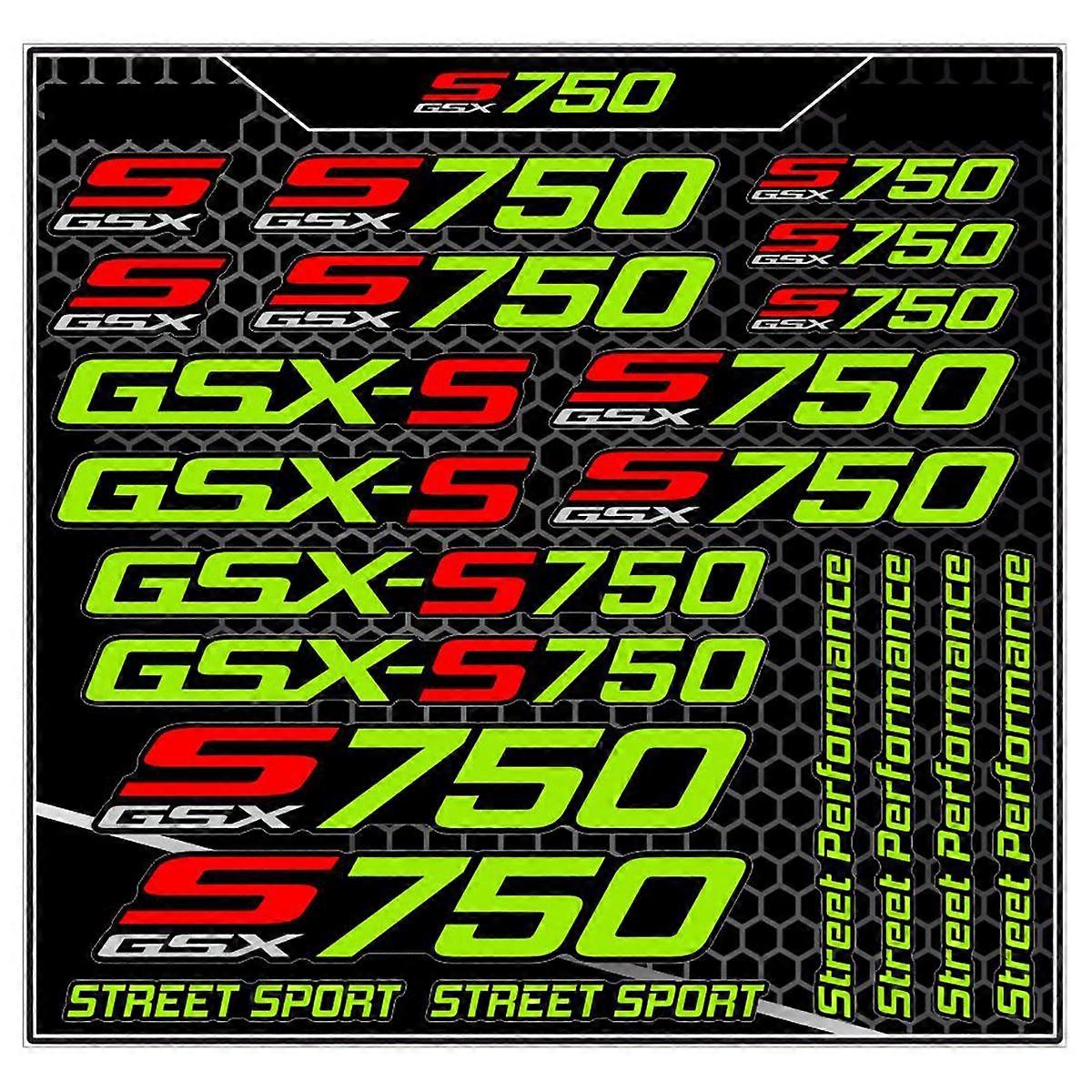 Aufkleber- Und Logosatz Kompatibel Mit Der Suzuki Gsxs 750