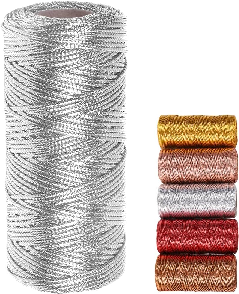 Goldfarbener Metalldraht, 100 M Schimmernder Golddraht Für Bastelarbeiten, Geschenkverpackungen Oder Weihnachtsbaumschmuck, Geschenkkarten, 1 Rolle - Fm-[nx]