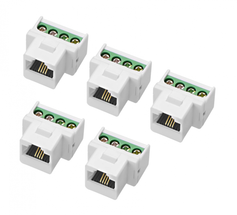 Rj11 Cat3 Keystone-telefonmodul – 4-poliger Schraubanschluss (buchse), Lötfreier Telefonadapter, Stecker