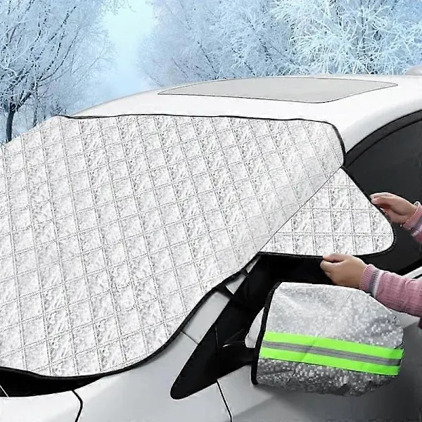 Faltbare Winter-windschutzscheibenabdeckung Für Peugeot 3008 301 307 308 4007 4008 407 408 5008 508, 147 X 100 Cm, Schutz Vor Schnee, Frost Und Sonne [nx]