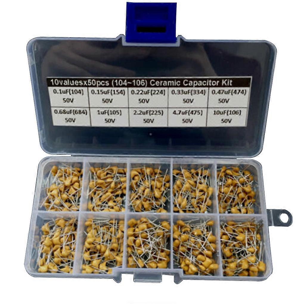 Set Mit 500 Keramikkondensatoren (0,1 Μf Bis 10 Μf) - Elektronische Bauteile