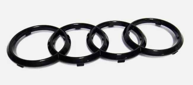 Frontgrill-logo In Hochglanzschwarz Für Audi A1 A3 A4 A5 A6 273x94mm [nx]