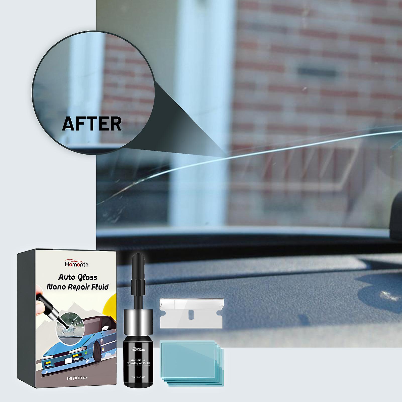 Autofenster-reparaturset, Reparaturset Für Gerissene Windschutzscheiben, Repariert Glassplitter, Sternförmige Risse [nx]