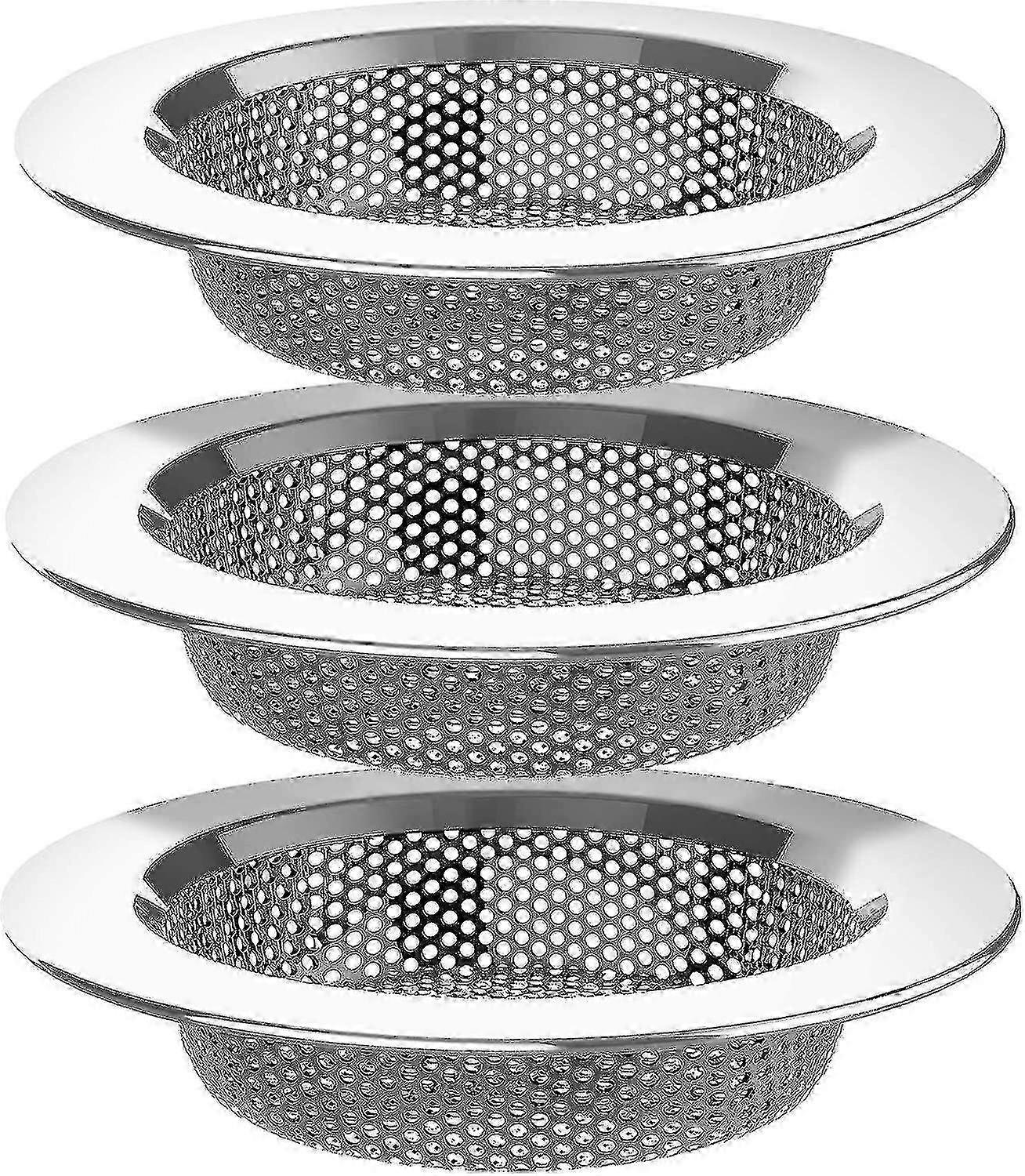 Abflusssieb, Kompatibel Mit Küchenspülen, Geeignet Für Edelstahl, Spülmaschinenfest, 3er-pack