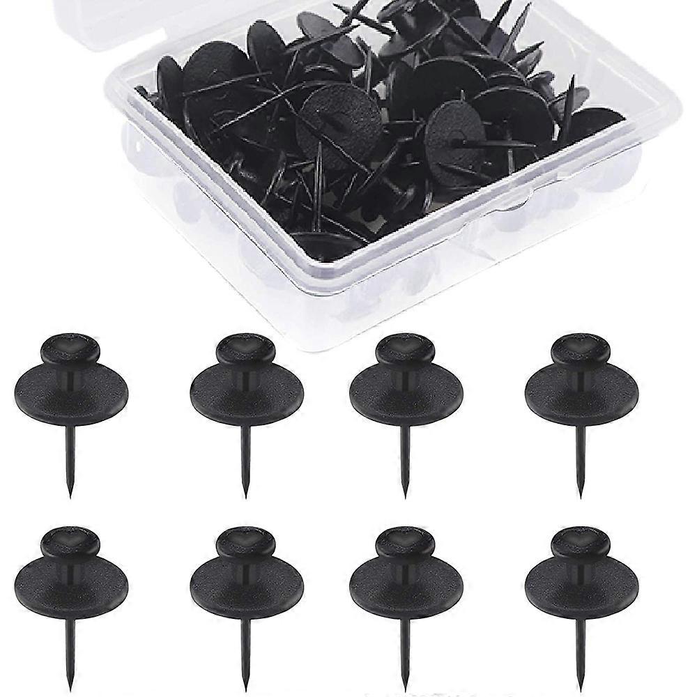 Packung Mit 20 Kleinen Nägeln, Kompatibel Mit Doppelköpfigen Bilderrahmenhalterungen (schwarz)