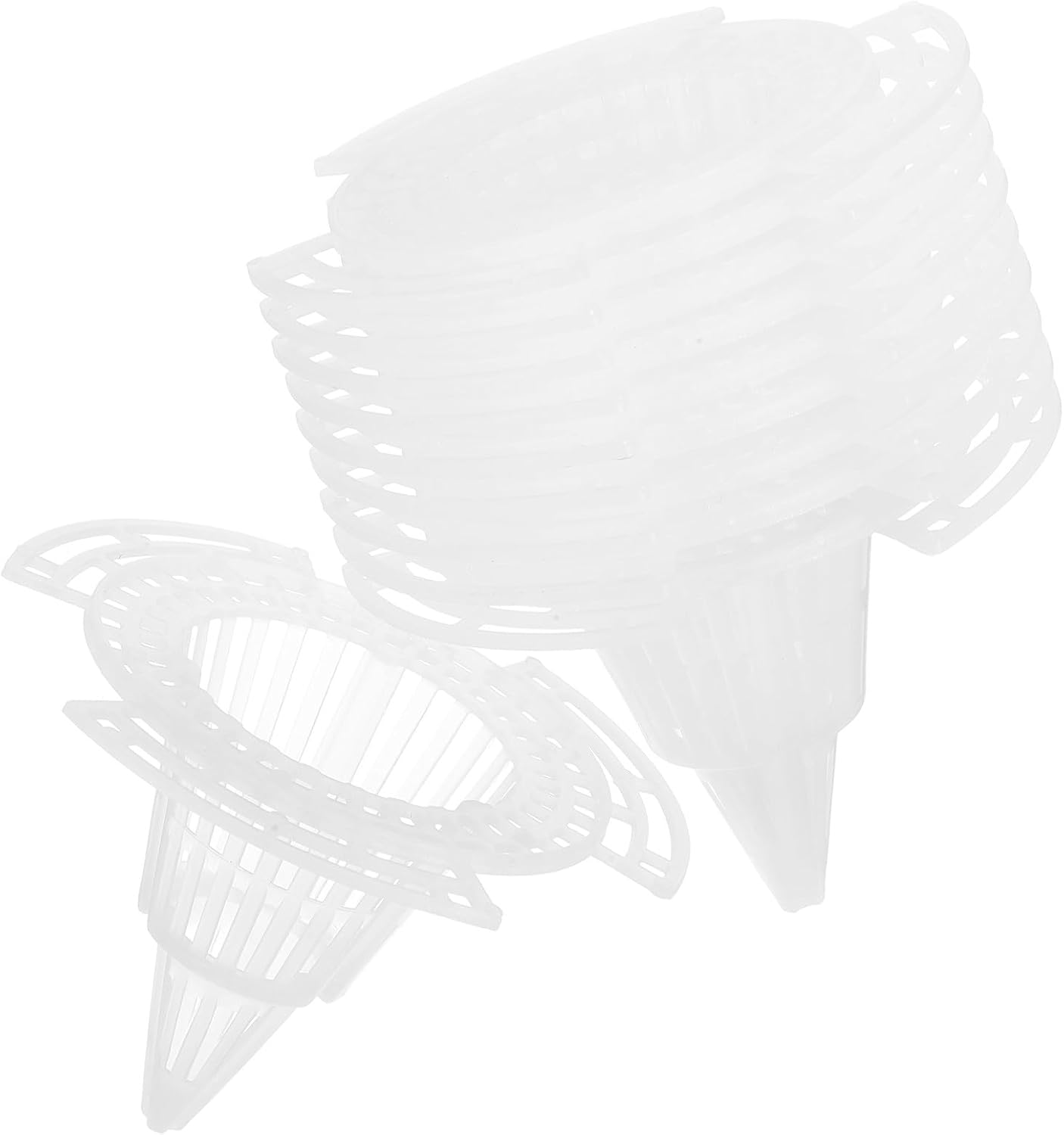 Drainagematte Aus Kunststoffgewebe, Passend Für Konische Blumentöpfe (7,4 X 5,4 Cm), 20er-packung, Schützt Vor Erdaustritt, Ideal Für Den Gartenbau
