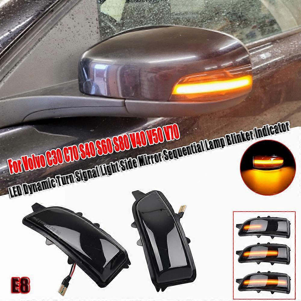 Dynamische Led-blinker Für Außenspiegel, Autoblinker Für Volvo C30 C70 S40 V40 V50 V70 S60 2005-2009 [nx]