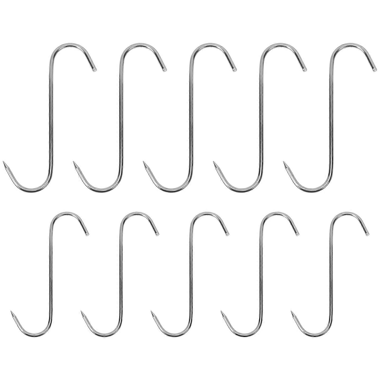Set Mit 10 Fleischhaken Aus Metall, Geeignet Für Pfannen, Räucheröfen Und Speck.