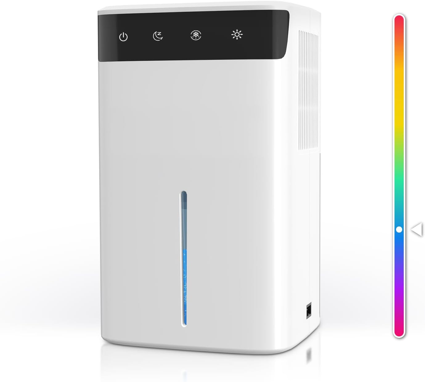 Elektrischer Luftentfeuchter (2,6 L) – Geeignet Für Keller, Badezimmer Und Schlafzimmer Bis 32 M², Leiser Betrieb, Rgb-led, Automatische Abschaltung Und Nachtmodus, Energiesparend