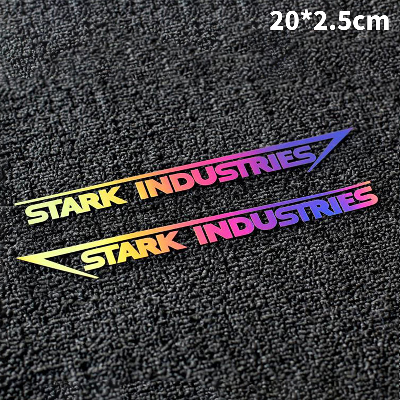 Iron Man Avengers Schwarzer Reflektierender Aufkleber Für Auto, Motorrad Oder Tr[nx]