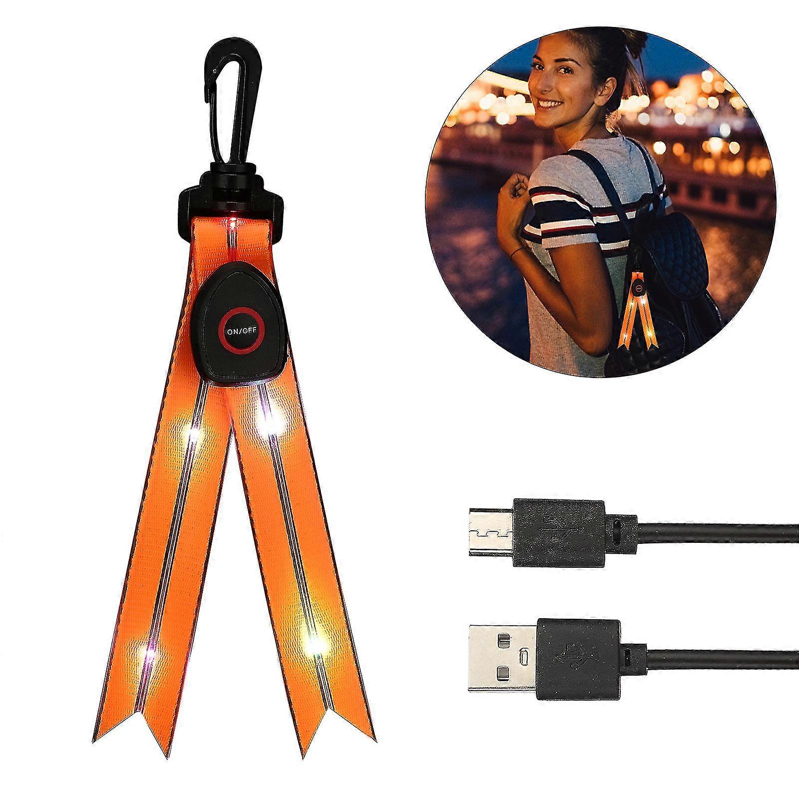 Mehrfarbig Blinkendes Led-licht, Usb-aufladbare Reflektoren, Sicherheitslampe, Kompatibel Mit Schulranzen