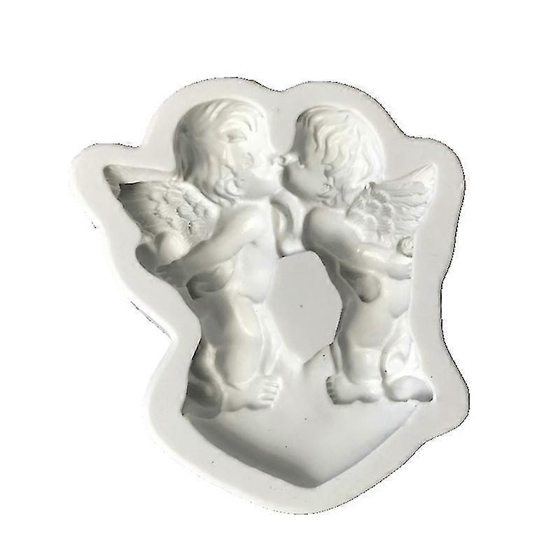 Zweiloch-form Für Babyengel, Aus Weißem Silikagel.