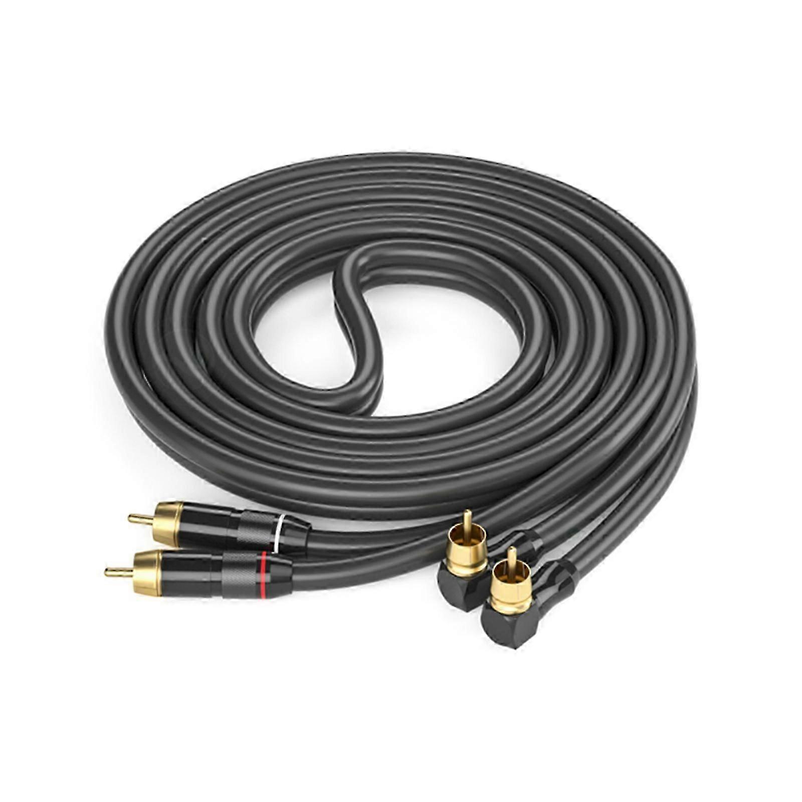 2rca-stereokabel (stecker Auf Stecker) Mit Vergoldeten Anschlüssen. Kompatibel Mit Co-verstärkern Und Kompatiblen Hdtv-decodern.