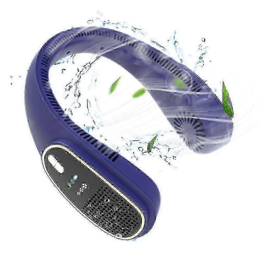 Wiederaufladbarer, Klingenloser Nackenventilator – Freihändig, Leise Und Tragbar, Ideal Für Outdoor-sportaktivitäten, Büro Und Reisen.