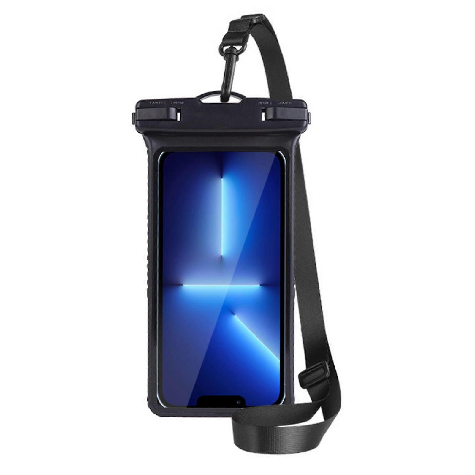 Ipx8-wasserdichte Handyhülle, Touchscreen-kompatibel Mit Handys Und E-mails. Kleine Strandtasche Mit 3d-effekt, Schwarz (optional).