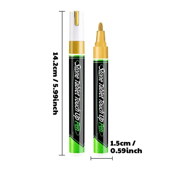 Grabsteinmarkierung, Ideal Zur Restaurierung Verblasster Inschriften, Wasser- Und Uv-beständig, Perfekt Geeignet Für Grabdenkmäler. Inhalt: 3 Ml.