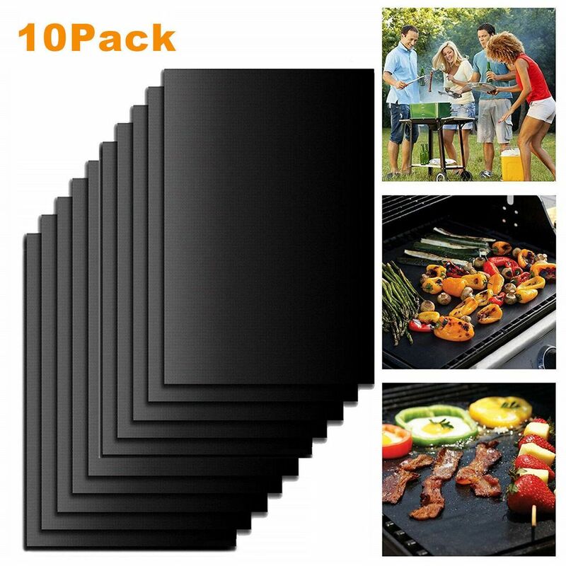 Packung Mit 10 Teflon-backmatten, Beständig Gegen Temperaturen Bis Zu 500°f (260°c) Beim Kochen.