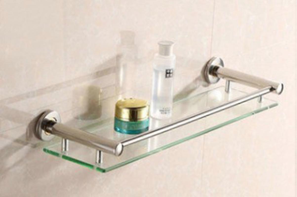 Badezimmerregal, Duschregal, Glasregal, Wandregal Fürs Badezimmer, 50 X 12 X 6 Cm
