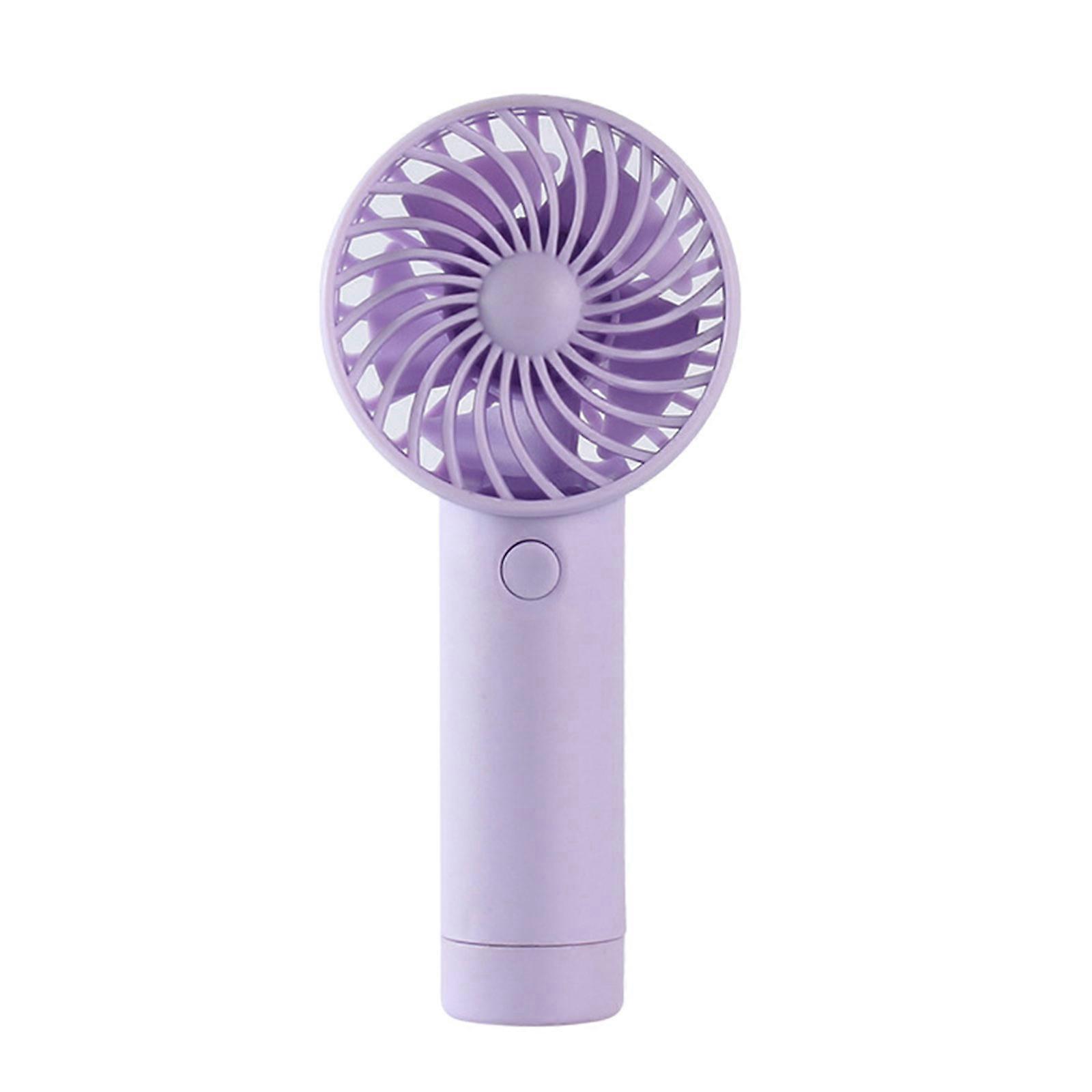 Mini-tischventilator Mit Usb-anschluss, 3 Geschwindigkeitsstufen, Tragbar, Ideal Für Unterwegs, Als Sommergeschenk, Lila