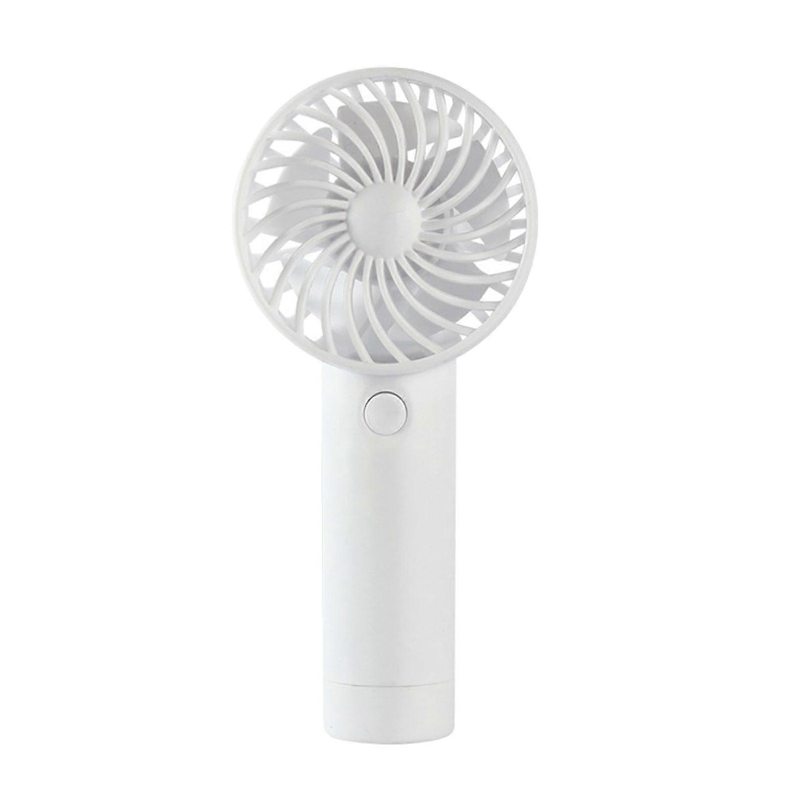 Mini-usb-wiederaufladbarer Tischventilator, Kleiner Tragbarer Ventilator Mit 3 Geschwindigkeitsstufen, Ideal Für Reisen, Büro Und Zuhause (weiß).