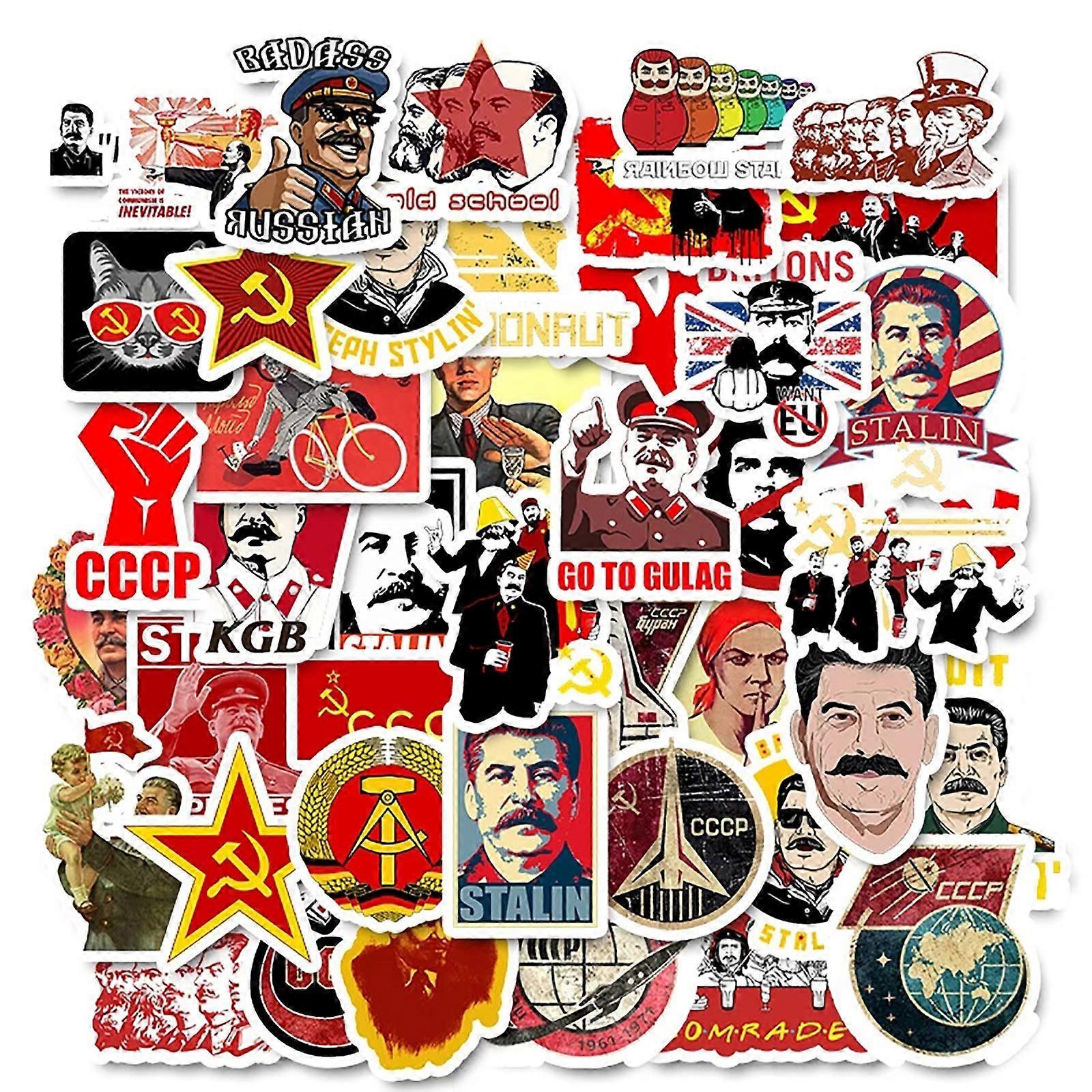 Packung Mit 50 Laptop-aufklebern Der Kommunistischen Partei Russlands, Kompatibel Mit Laptop-wasserflaschen.