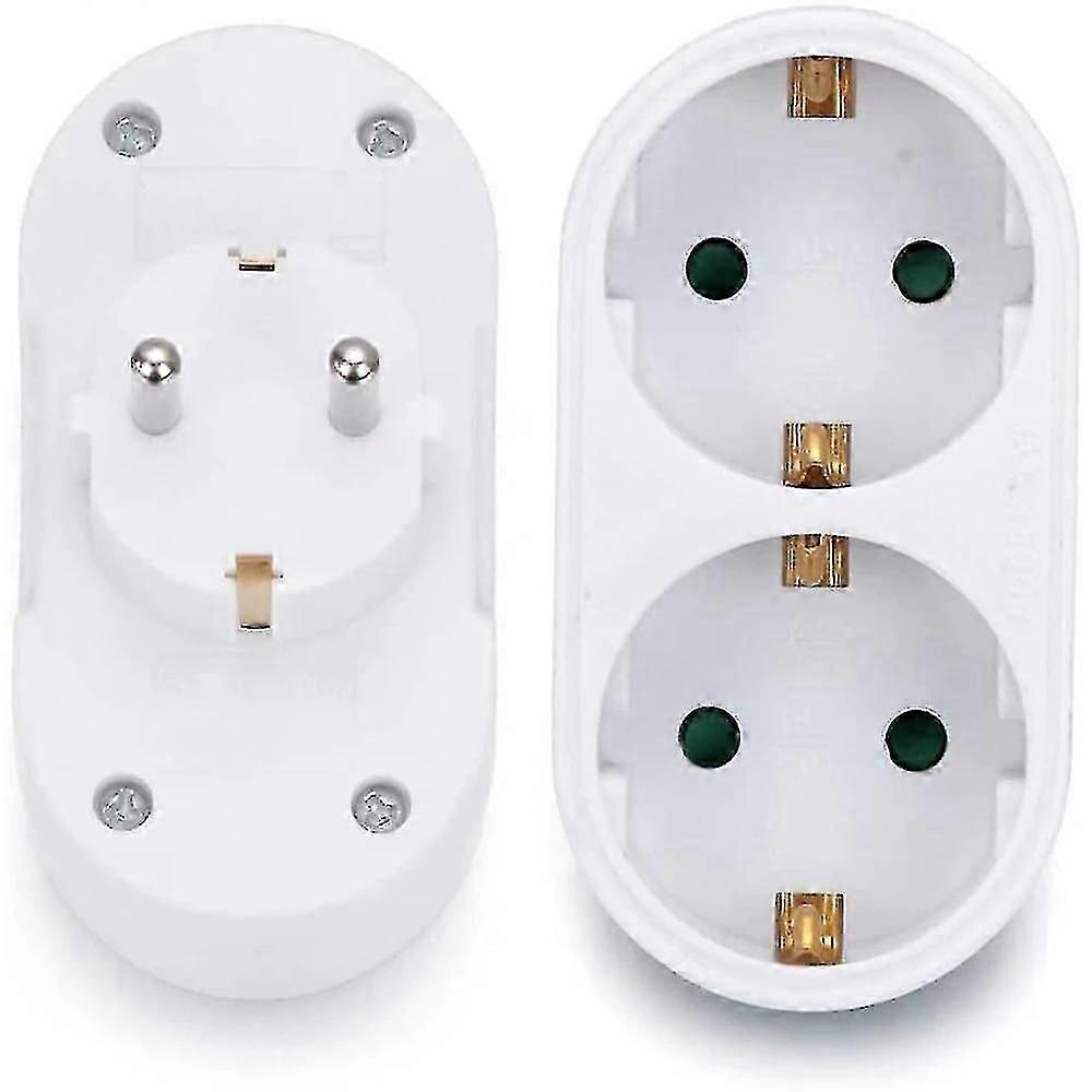 Doppelsteckdose Mit 2 Positionen, Mehrfachsteckdosenadapter, Horizontal - L