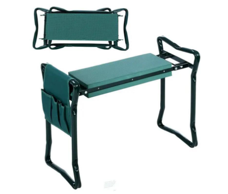Klappbarer Gartenhocker Mit Werkzeugtasche, Im Sommerangebot. Exklusive Bank.