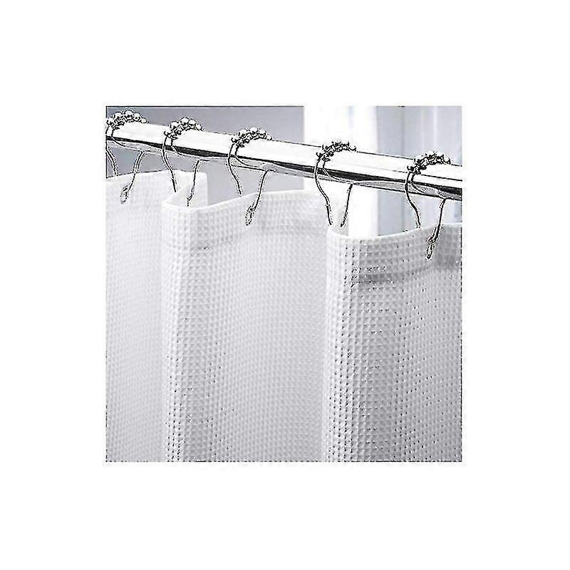 Extra Langer Duschvorhang Aus Waffelgewebe 180210cm, Strapazierfähiger Duschvorhang Aus Waffelgewebe Hote[nx]