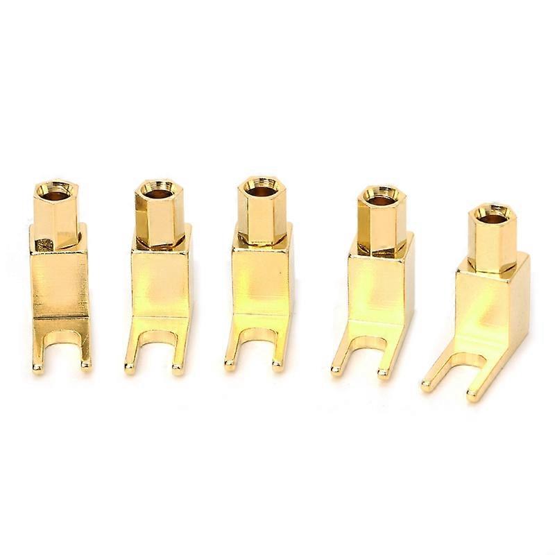 Bananenstecker-auf-gabelstecker-adapter, Y-splitter-lautsprecherkabelverbinder, Bananenstecker