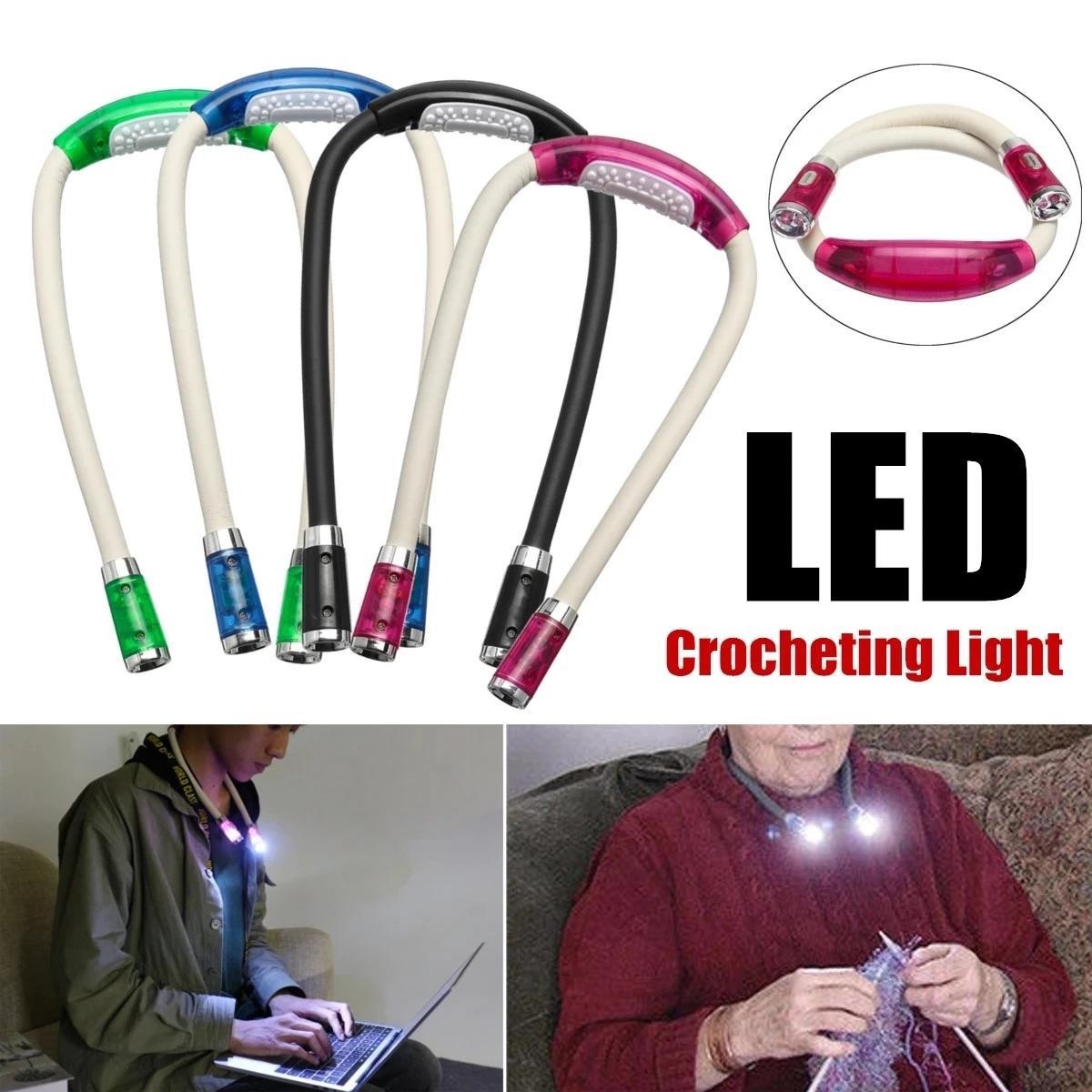 Freihändige, Flexible Led-leselampe, Nackenlampe, Grünes Nachtlicht [nx]