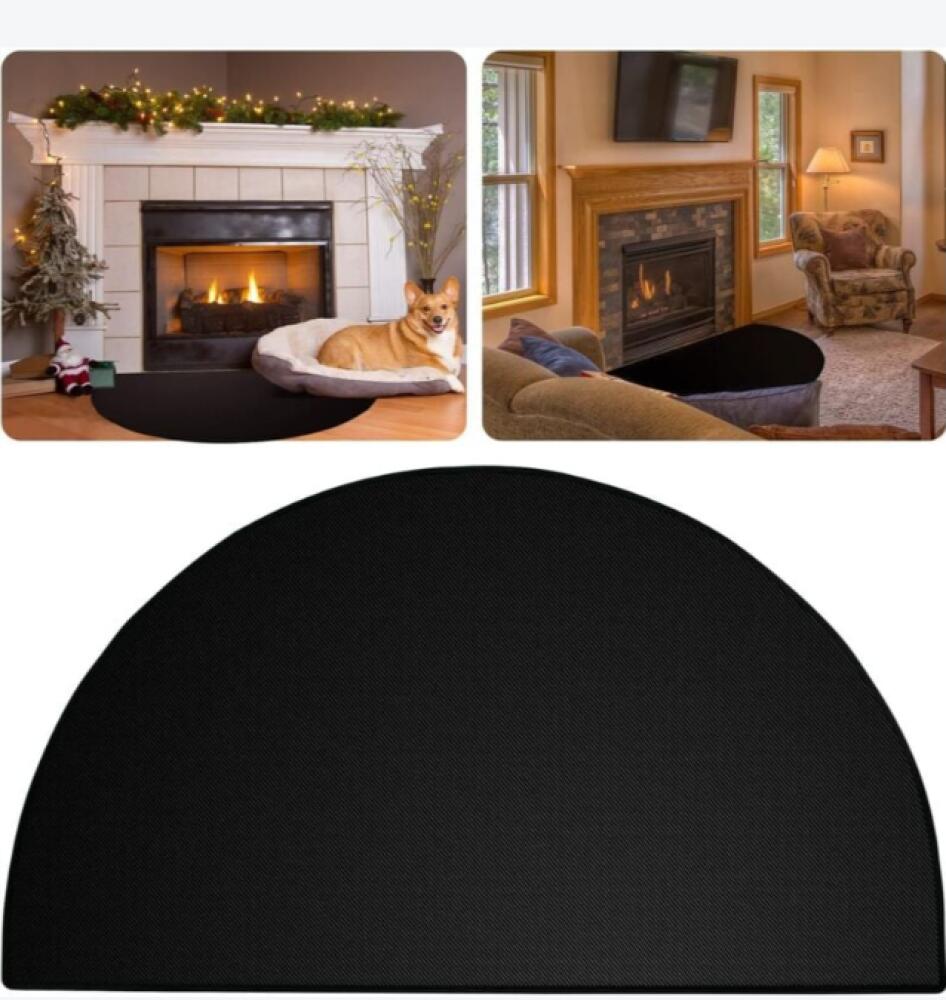 Feuerfeste Kaminmatte – 122 X 76 Cm. Geeignet Für Feuerfeste Kamine Im Innen- Und Außenbereich. Aus Fiberglas.