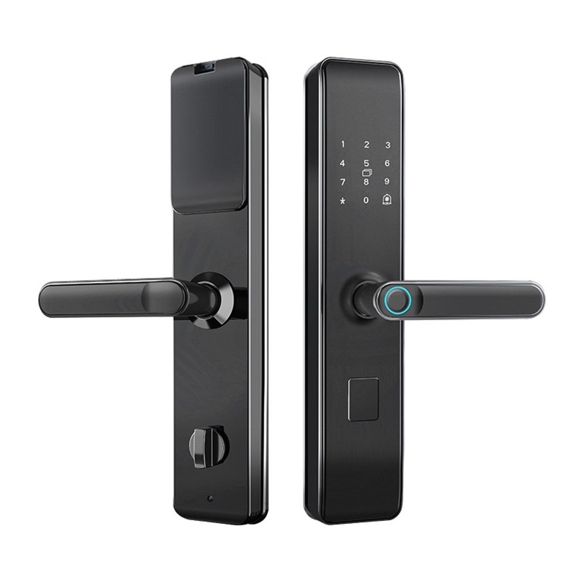 Intelligentes Türschloss Mit Fernsteuerung Und Überwachung, Fingerabdrucksensor (kompatibel Mit Der Tür), Biometrisches Schloss Mit Mehreren Entriegelungsmodi, Usb-notstromversorgung (kompatibel Mit D