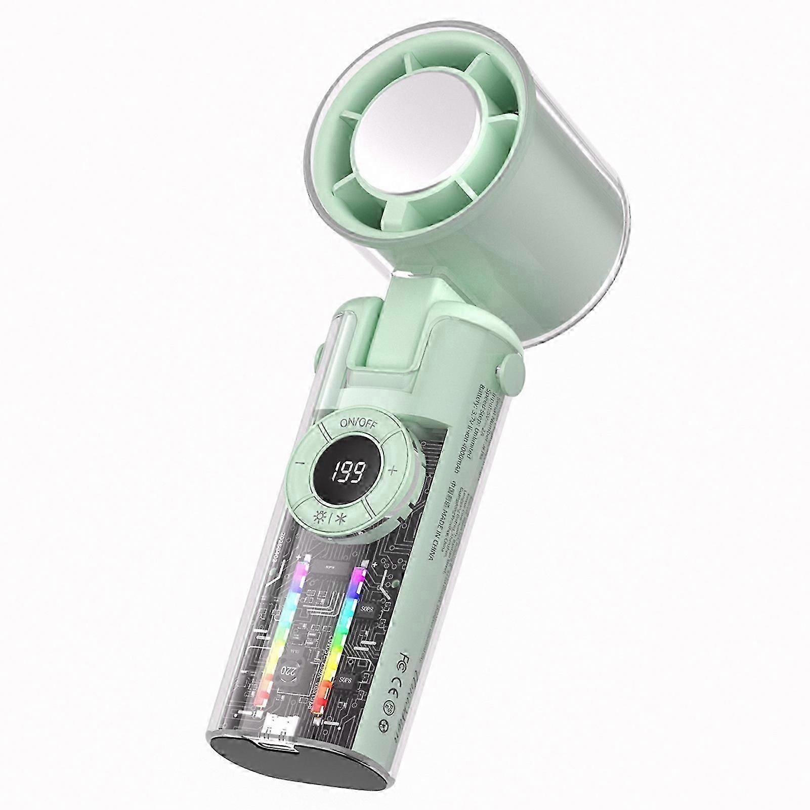 Tragbarer Ventilator Mit Hochgeschwindigkeits-eiskühler, 4000-mah-akku, Ideal Für Camping