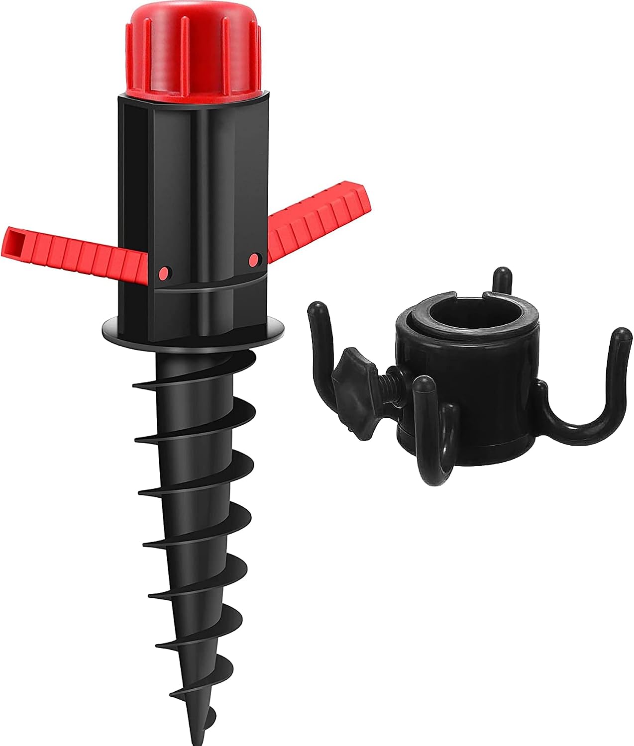 Sonnenschirmständer Geeignet Für Strand, Sand Oder Erde, Propeller-sonnenschirmständer Geeignet Für Sand, Sonnenschirmständer Für Sand (schwarz)