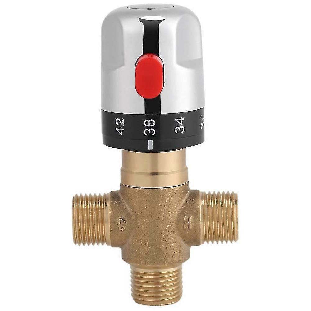 Thermostat-mischbatterie Aus Massivem Messing, G1/2. Kompatibel Mit Duschsystemen, Wassertemperaturreglern Und Waschbecken. Besonderes Geschenk.