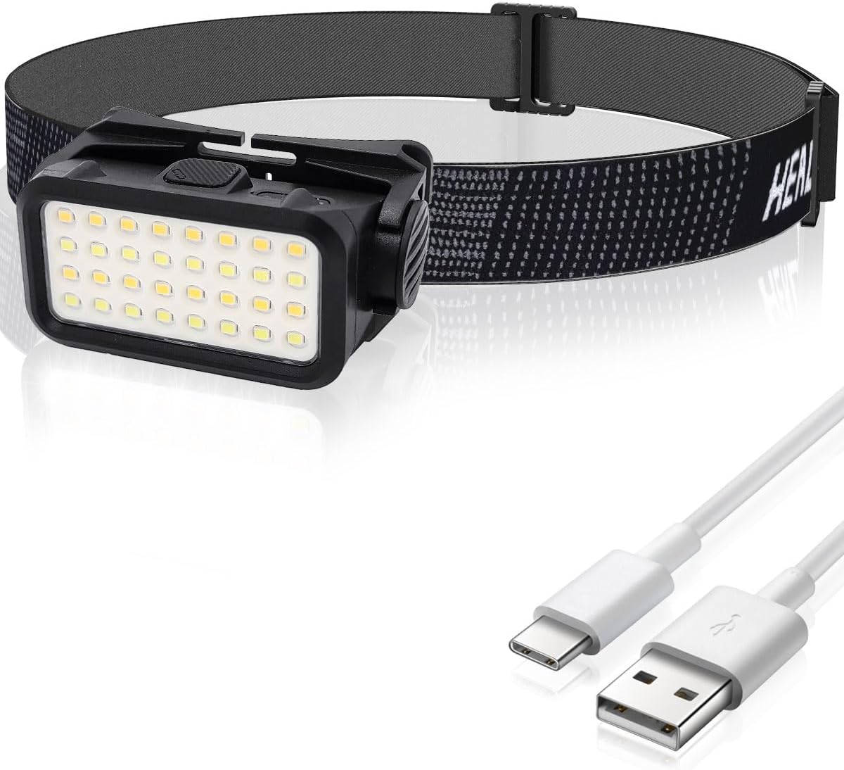 Laufstirnlampe, Wiederaufladbare Led-stirnlampe, Wasserdichte Laufstirnlampe Für Kinder Und Erwachsene, Wandern [nx]