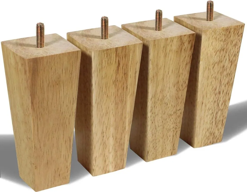 Holzmöbelbeine, Sockelbeine, Sofabeine, M8 Schrauben Und Bolzen (15 Cm)